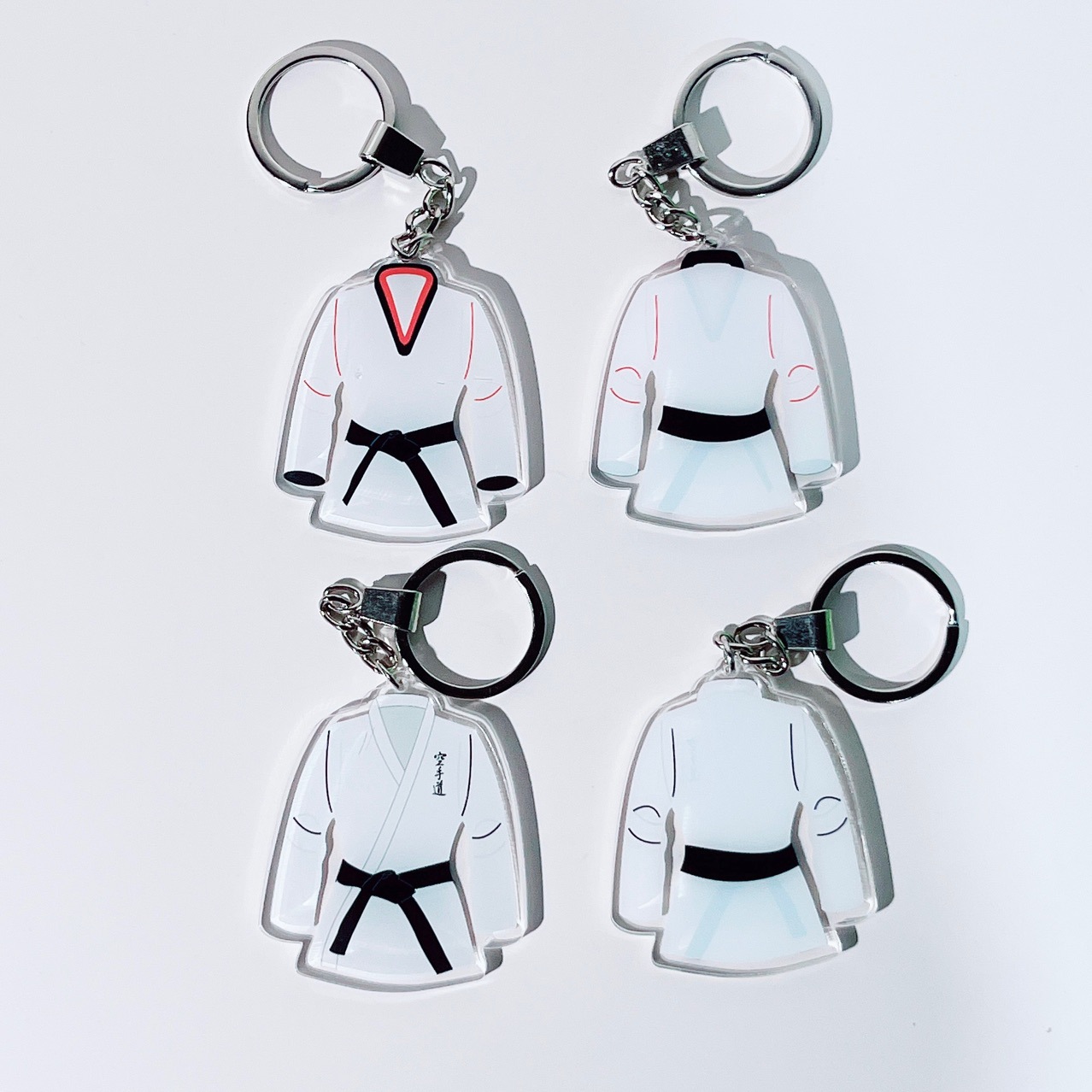 Taekwondo Karate Uniform Team Uniform Keychain Pendant Backpack Decoration Commemorative Gift Gift Peripheral Supplies