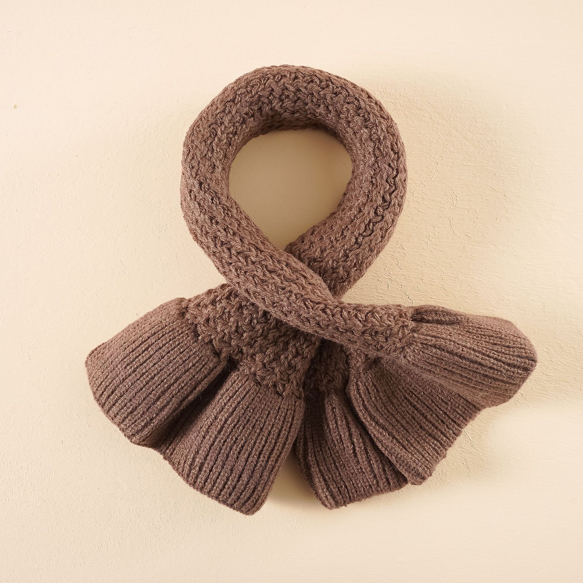 Pañuelo de bebé Otoño e Invierno para niños bufanda de niños y niñas estilo coreano para niños lindo bufanda de punto cálido moda