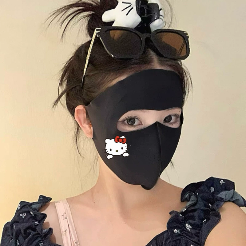 Hello Kitty, летняя дорожная медицинская маска, защита от УФ
