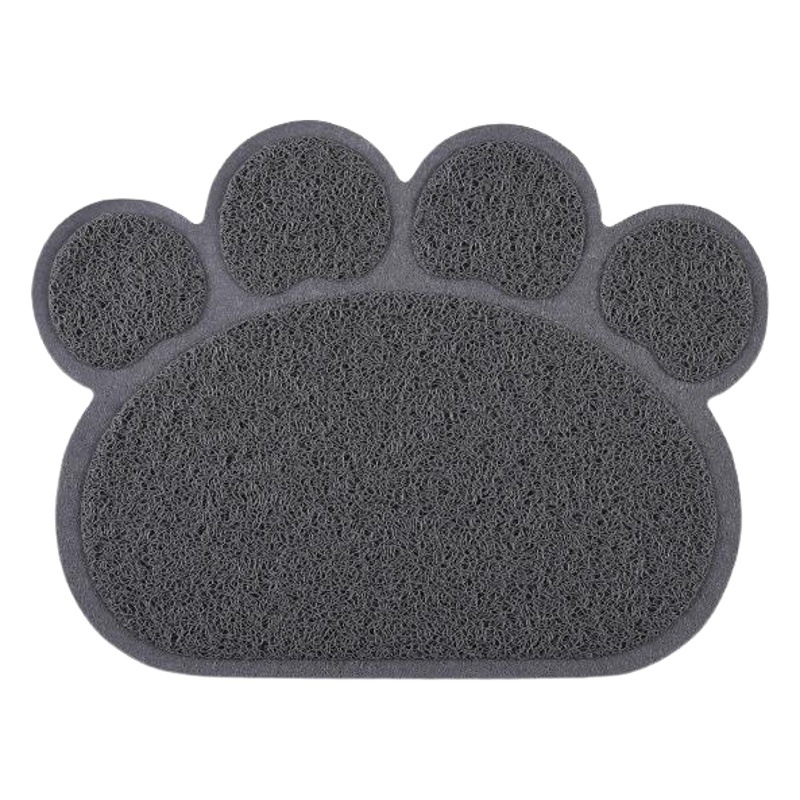 PVC Pet Bowl Mat comedor estera doble tazón gato y perro alfombra de la frotación estera de la camada del gato estera del cojín del animal doméstico para dormir estera del piso