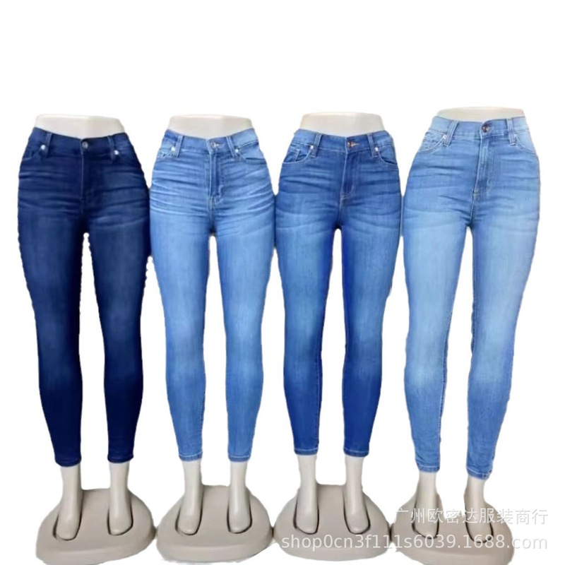 S _ 3XLハイエラスティックプラスサイズスパイシーガールデニムパンツデニム卸売|undefined