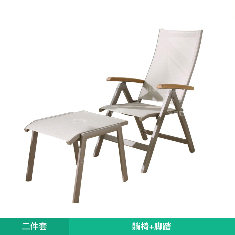 Plegable reclinable ajustable portátil Otoño e Invierno ocio al aire libre Silla de playa aleación Aluminio almuerzo siesta simple promoción image 9