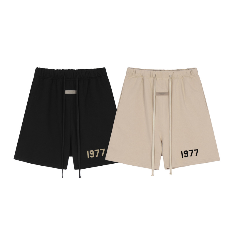 FOG Season 8 New Double Line Essentials High Street 1977 Flocking Printed Trendy Shorts
