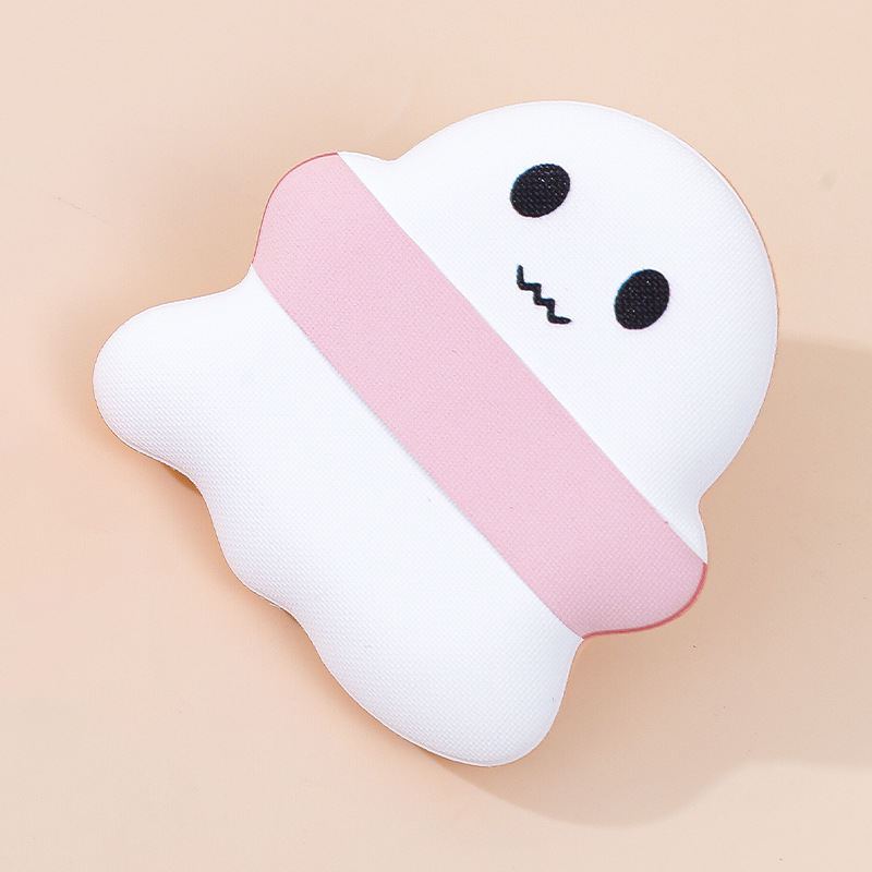 Buen cachorro, muñeco de nieve, algodón de azúcar, soplo de polvo, cojín de aire suave, soplo de maquillaje, seco y húmedo, doble uso, no comer polvo, maquillaje de belleza, esponja de huevo