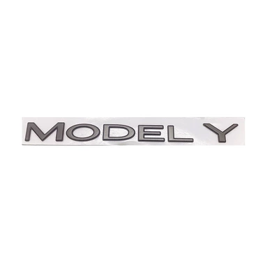 MODEL Y cover tailgate car: Car logo - modely-matte-black