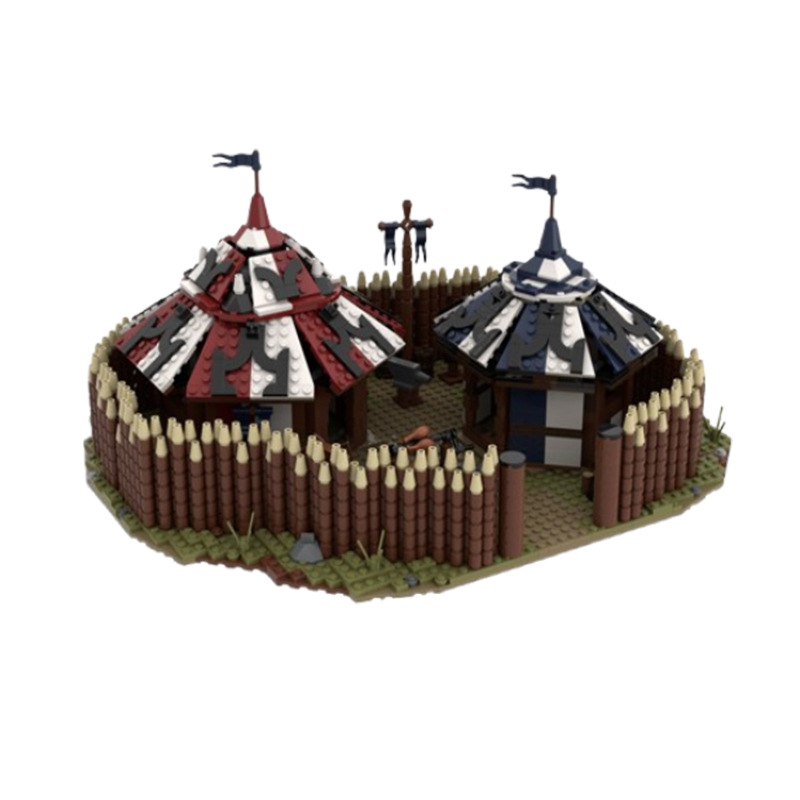 Building Block Castle Model Small Particle Assembly Toy_voghion.com