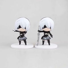 NieR Automata Q Version 2B Miss Black Knife White Sword Q Version Game Peripherals Figures