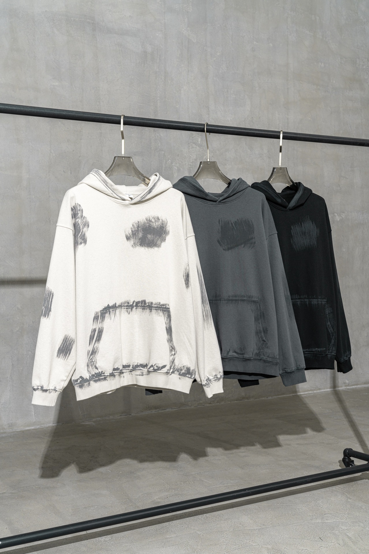 Sweat à capuche homme style urbain délavé coupe ample_voghion.com