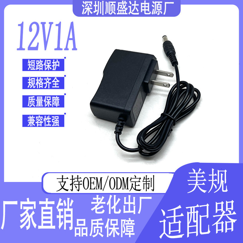 12V1A Power Adapter 3V1A 5V2A 6V1A 9V2A 12V2A 15V1A 24V1A Us Standard European Standard