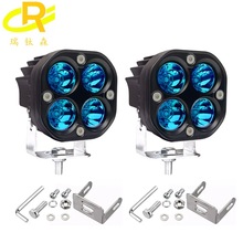 汽车3英寸LED工作灯 4LED 高亮40W射灯 改装越野车灯 工程辅助灯