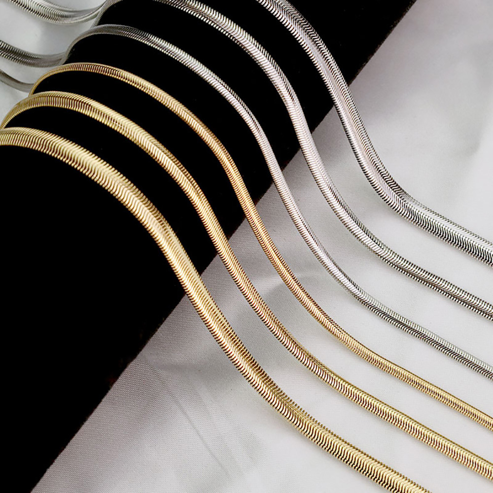 Fashion Solid Color Titanium Steel Plating Necklace 1 Piece