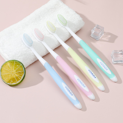 COBQB 4 pieces of 5 pieces soft bristle toothbrush family set soft bristle adult toothbrush soft bristle manufacturer wholesale and delivery