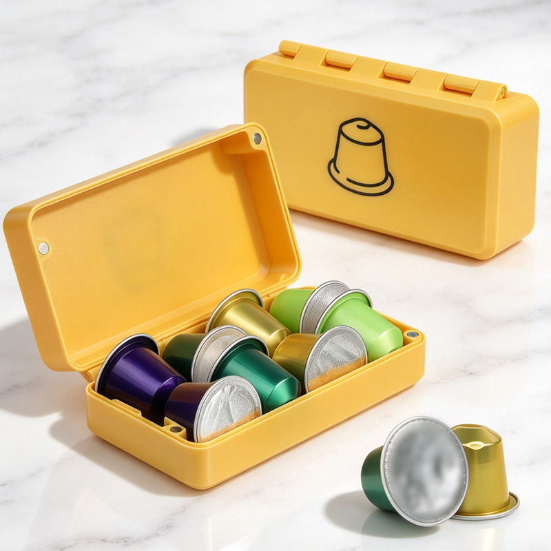 Magnetic compatible Nespresso coffee capsule travel case, portable storage box, sealed, moisture-proof, and anti-squeezing Magnetic compatible Nespresso coffee capsule travel case, portable storage box, sealed, moisture-proof, and anti-squeezing