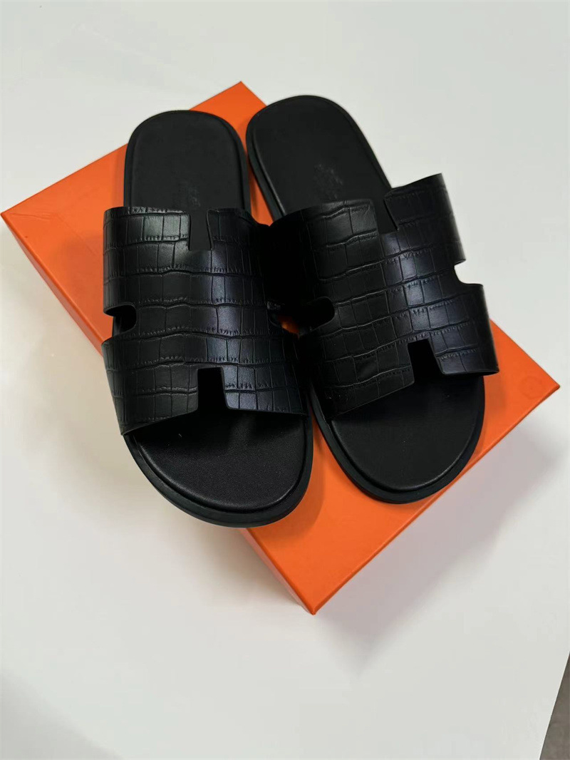 Medio Oriente e-commerce transfronterizo h zapatillas hombre sudeste asiático zapatos de cuero plano comercio exterior europeo y americano zapatos de playa de una sola zapatilla