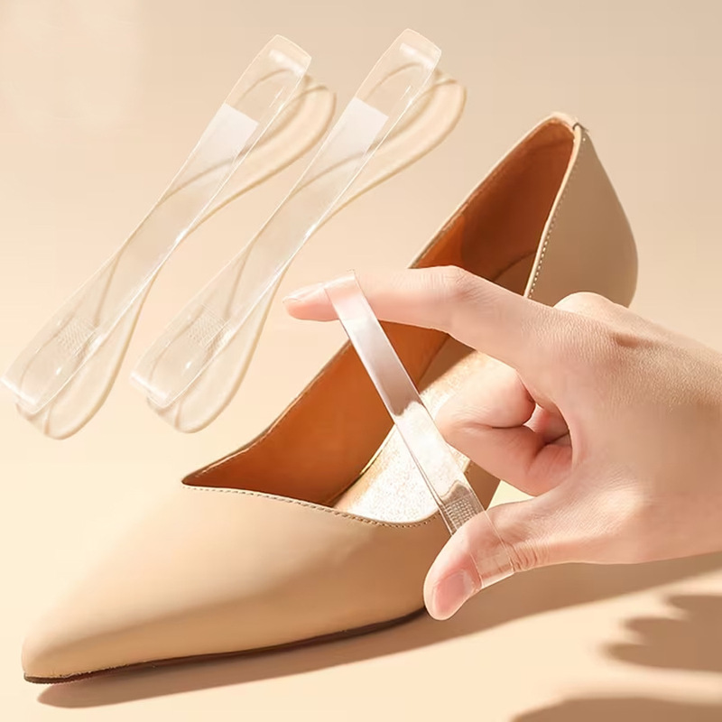In-Stock Invisible Shoelaces for High Heels to Prevent Slipping, No-Show Heel Straps, Transparent Fixed Shoelaces for High Heels