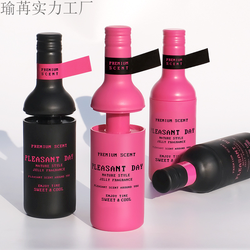 严选甜酷小洋瓶香氛膏汽车摆件室内衣柜无火香薰厕所空气清新剂