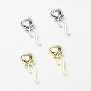 Simple alloy balloon heart-shaped pendant accessories diy handmade jewelry accessories wholesale
