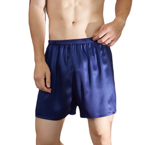 Butterfly embroidery 19 Mumi men's silk shorts boxer briefs 100% mulberry silk beach shorts shorts comfortable and breathable outer wear