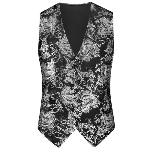 Men's suit vest Korean style fashionable slim fit casual gold-plated vest backless top
