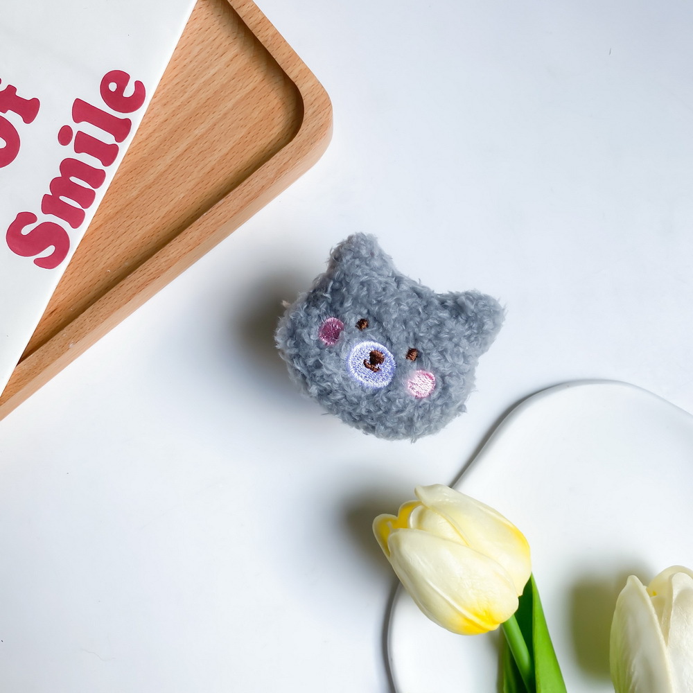 Plush bracket-pink face bear-grey.JPG