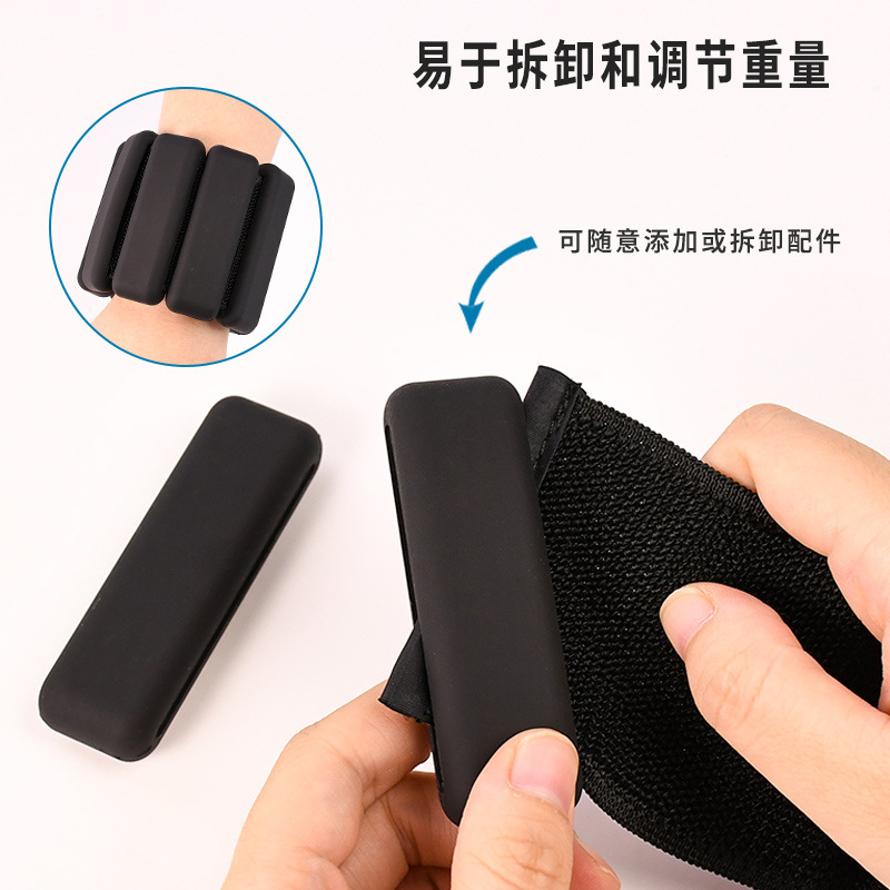 Pulsera de peso de 2 libras en stock, brazalete de yoga universal para hombres y mujeres, brazalete de peso anti sudor ajustable multicolor