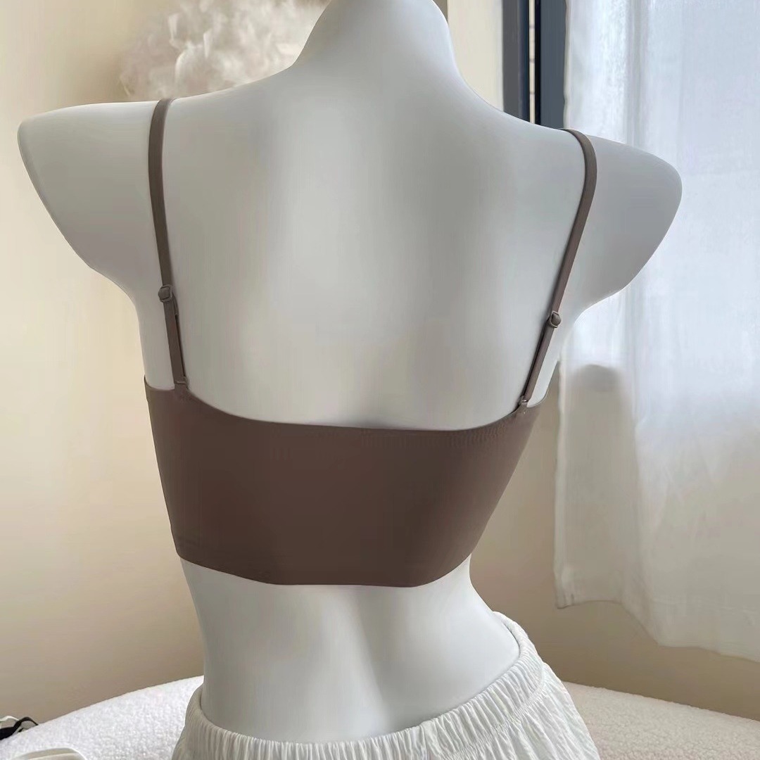 SL988 original de alta calidad sin costuras top de tubo anti-brillo camisola taza de una pieza ropa interior sujetador elástico