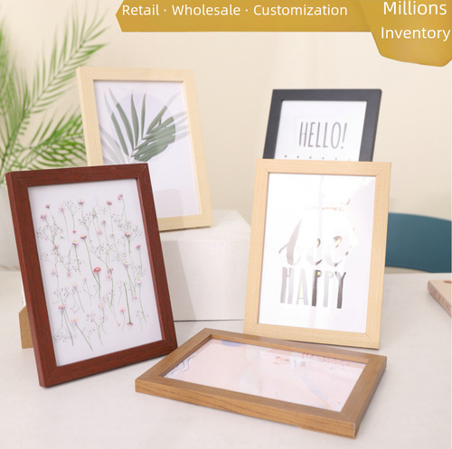 Photo frame wholesale, picture frame, table decoration, photo wall, 5 inch, 6 inch, 7 inch, 8 inch, 10 inch, a4 creative and simple diy wood