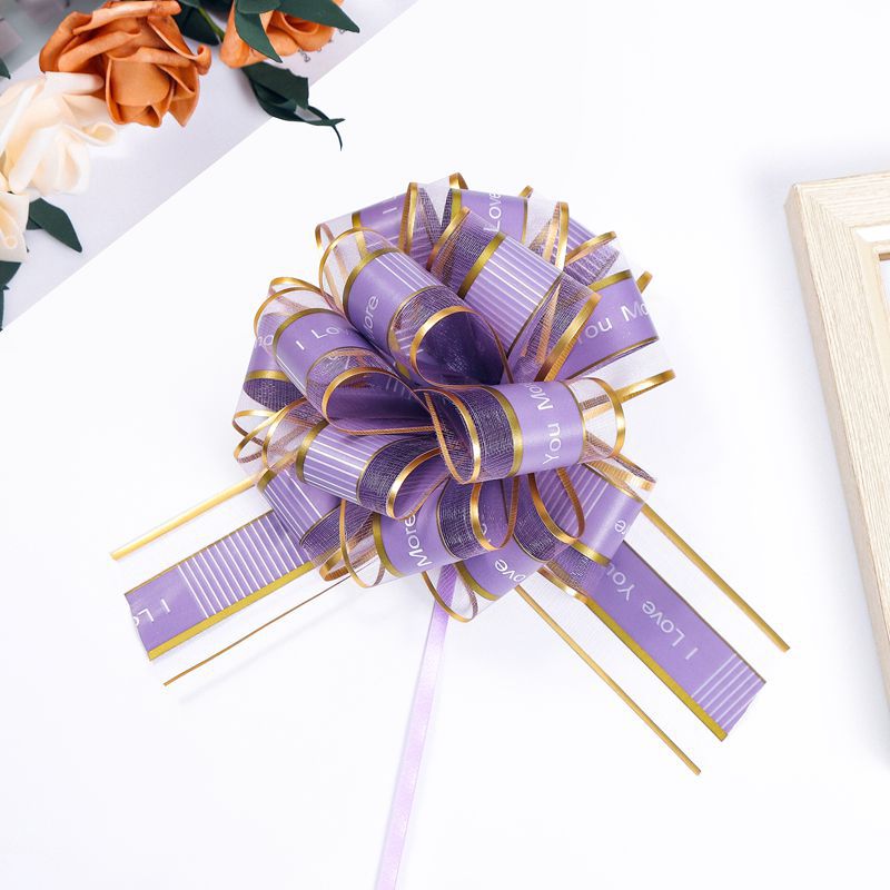 Cross-border 50 hilo de nieve grande confesión esférica mano tirar flor boda equipo coche puerta decoración caja de regalo embalaje flor bola bombeo flor