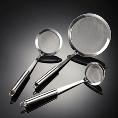 Aion 201 stainless steel handle oil filter colander hot pot soup oil foam oil separator gadget 304 mesh multi-specification