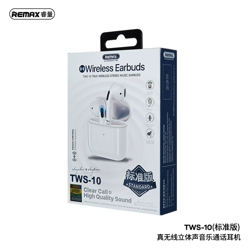 Remax Rui Liang кросс-бордер кросс-бордер британский новый Bluetooth-гарнитура Ear TWS-10I беспроводной фабрика Bluetooth улучшенная версия