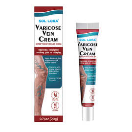 SOL LORA跨境静脉疏通膏脉舒按摩凝胶蚯蚓腿皮肤亚马逊速卖通外贸