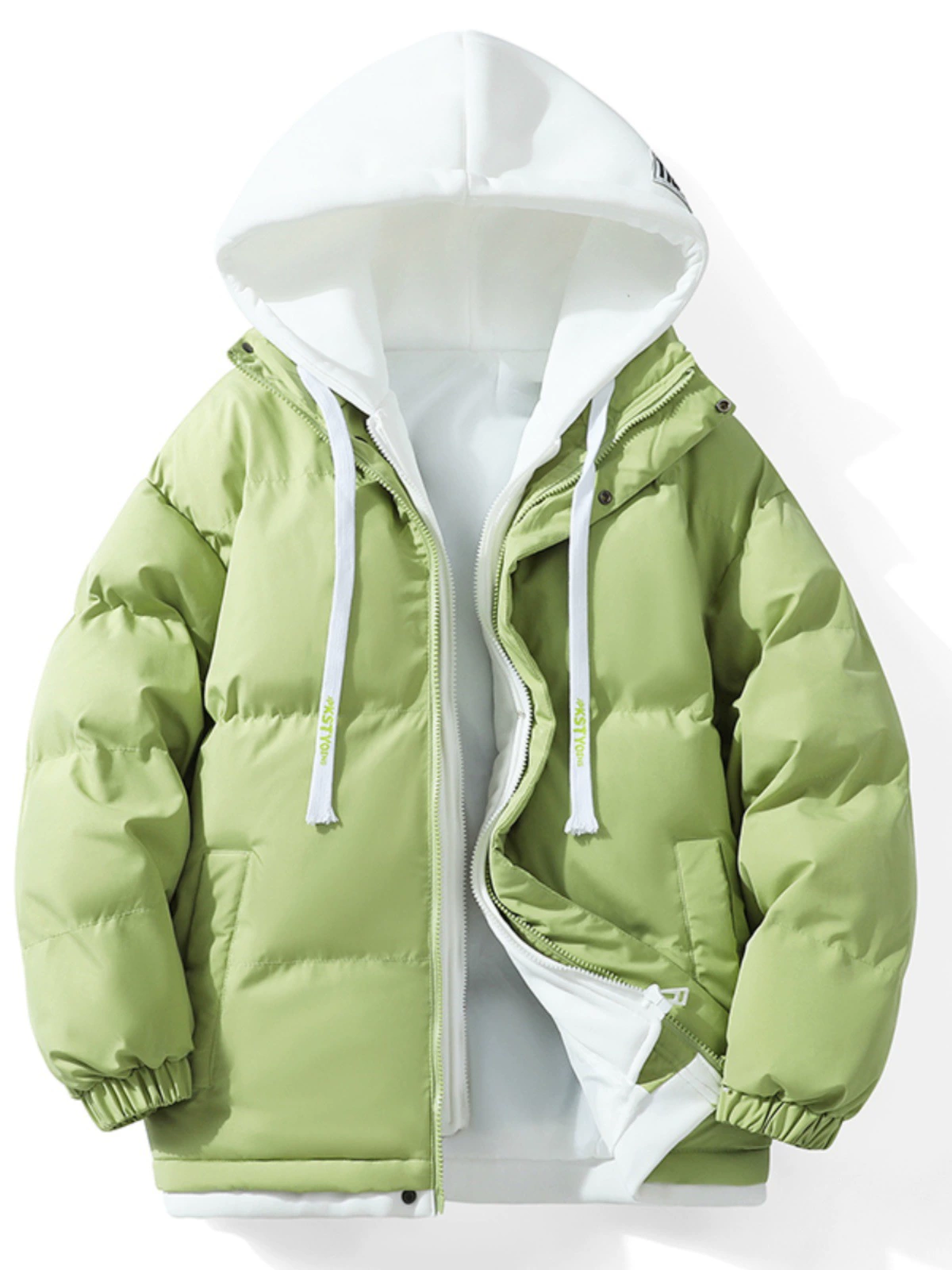 Пуховик мужской oversized с капюшоном, демисезон, стиль ZM‑1044, в нескольких цветах и размерах