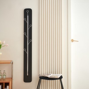 Stainless steel clothes rack punch-free home wall-mounted home living room bag rack bedroom simple fitting room coat rack
