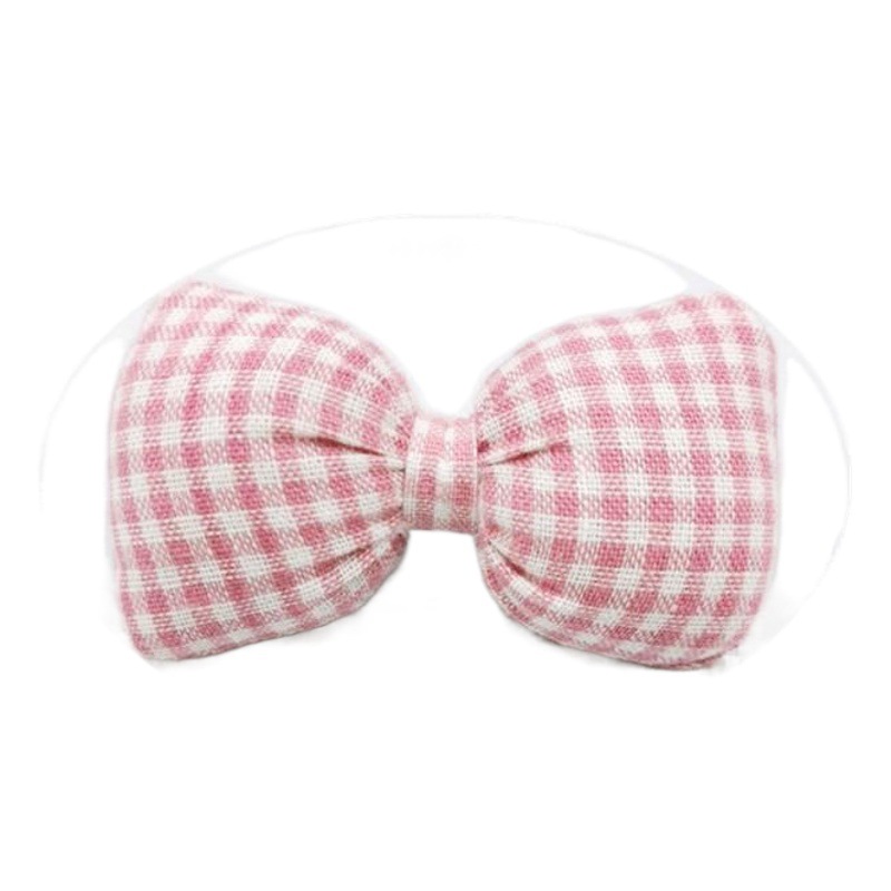 INS popular tela de algodón a cuadros arco Accesorios para el cabello horquilla DIY accesorios ropa bebé calcetines Decoración