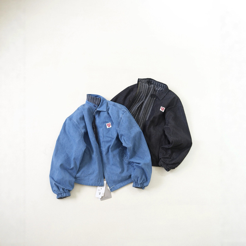 Cross-Border High-Quality Carhar Heart-Shaped Double-Sided Logo Label Work Jacket for Men and Women, Trendy Jacket
