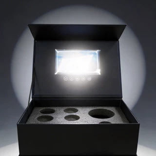 企业礼品7视频音乐盒礼物圣诞情人节爆款高清光控播放器可定制