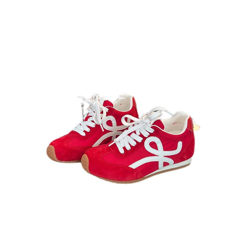 Chaobunan pequeño aumento de altura de 6 cm zapatos de entrenamiento de mujeres 2025 nuevo retro Gump zapatos deportivos ociosos