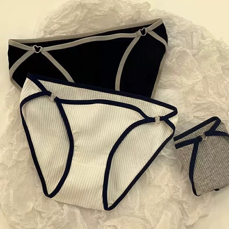 Underwear Cotton 100 Girls Antibacterial Cotton Sexy Low Waist New Black Sports Little Women Student Shorts Head