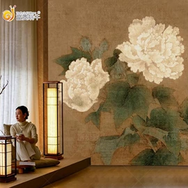 墙纸、壁纸;墙布;壁画