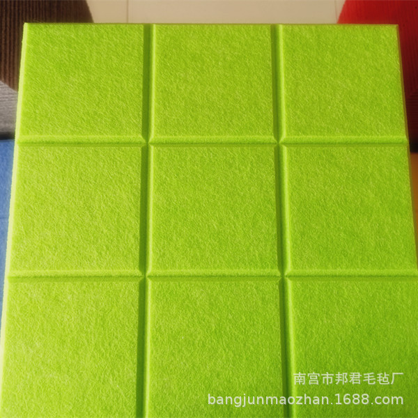 9mm grueso fieltro etiqueta de la pared nueve rejilla tablero de mensajes de Kindergarten trabaja tablero de exhibición de color DIY foto de la pared de fondo