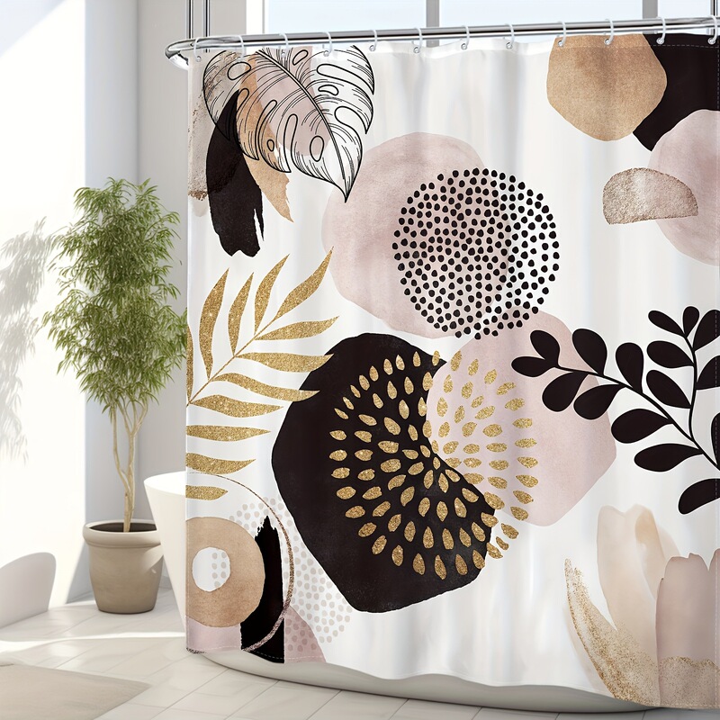 Cross-Border Shower Curtain Bohemian Style Medieval Bathroom Decoration Shower Curtain Digital Printing Toilet Partition Curtain
