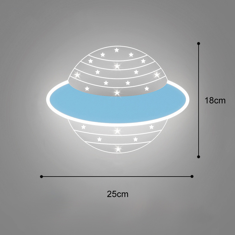 Niños creativos dormitorio noche lámpara de pared acrílico niños y niñas dormitorio decorativo lámpara de pared de dibujos animados lámpara de pared decorativa