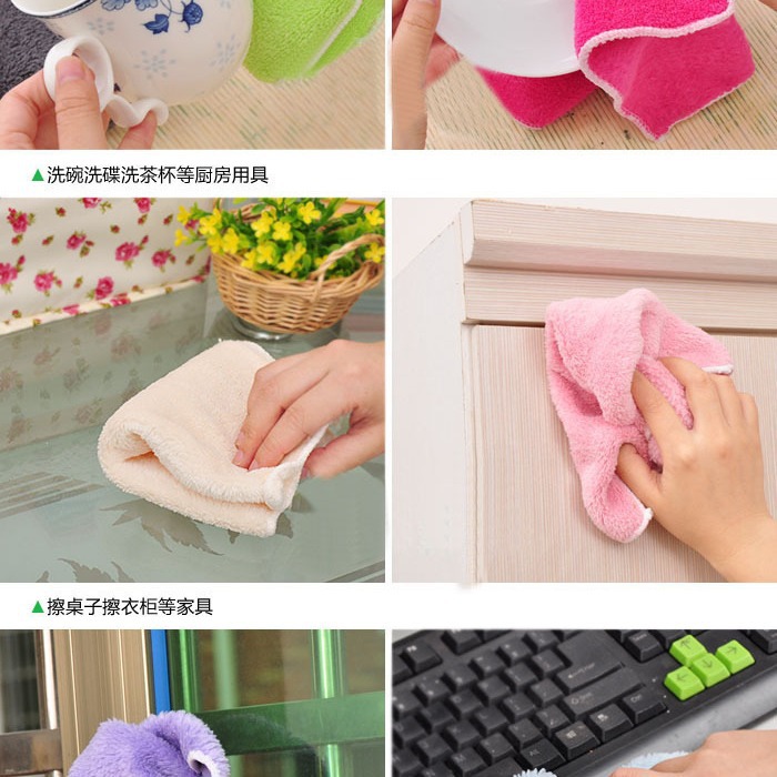 Antiadherente de aceite de trapo plato de tela multifuncional super suave estropajo toalla de mano