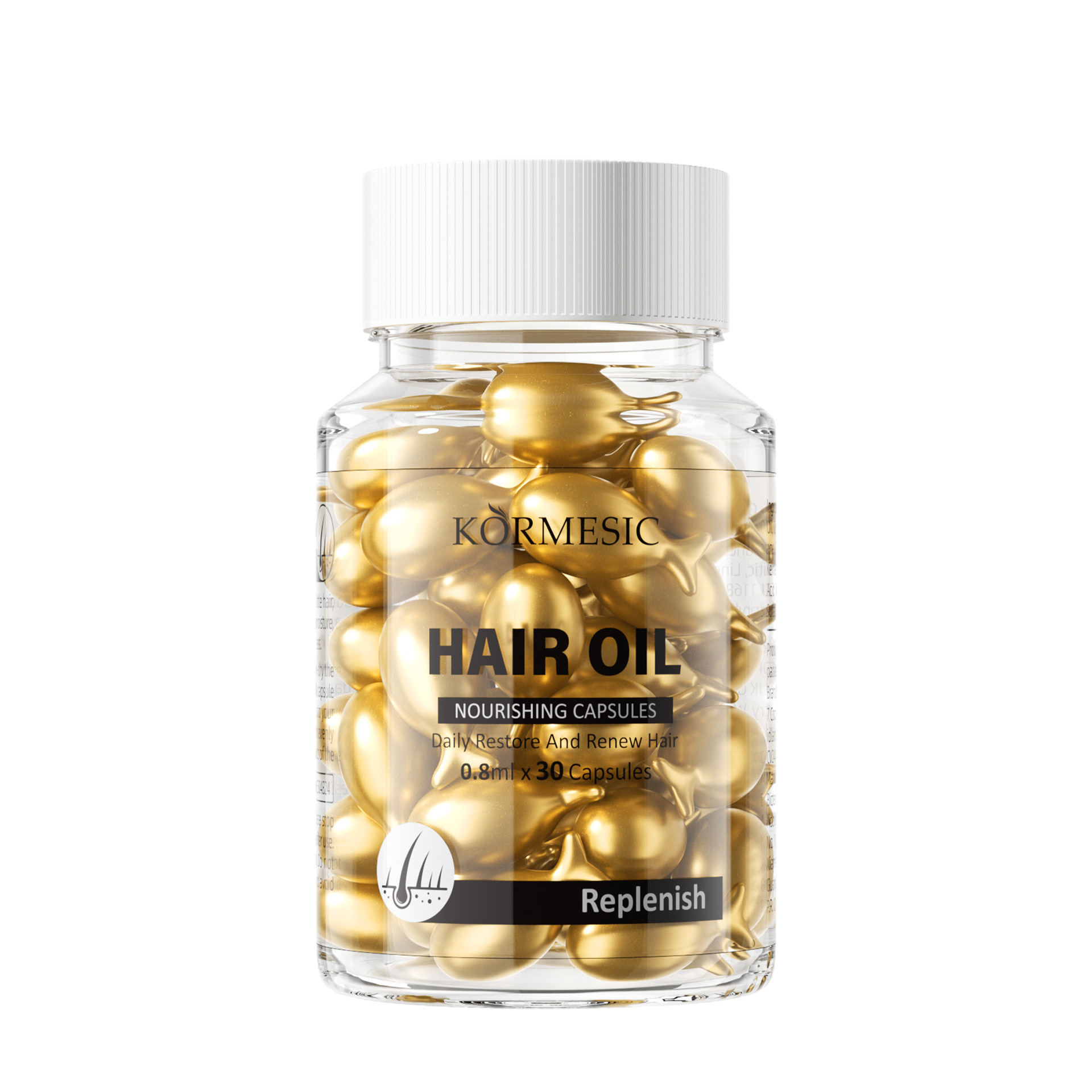 Transfronterizo serie de cápsulas de cabello KORMESIC cápsulas de cabello suave fabricante de comercio exterior al por mayor