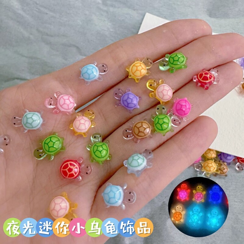 Cross-Border Popular Colorful Luminous Turtle Cartoon Nail Art Accessories Three-Dimensional Wearable Nail Accessories Turtle Nail Accessories Cross-Border Popular Colorful Luminous Turtle Cartoon Nail Art Accessories Three-Dimensional Wearable Nail Accessories Turtle Nail Accessories