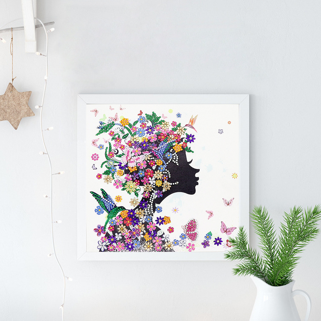 Amazonas transfronterizas pintura de diamantes diy pintura de mampostería de diamantes de forma extraña pintura de decoración de la sala de estar pintura de decoración de la sala de estar