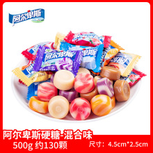 阿尔卑斯牛奶硬糖散装混合多口味500g结婚喜糖婚糖小零食糖果批发