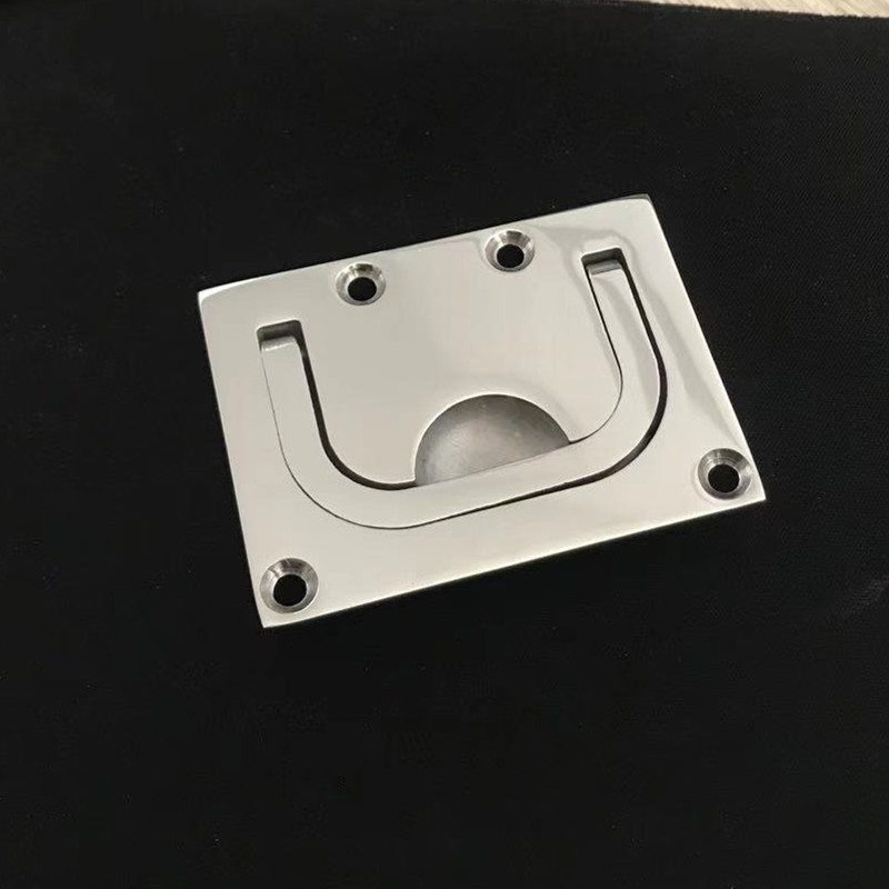 工厂现货316不锈钢地板扣76*57mm 船用甲板扣 舱盖拉手 房车拉手