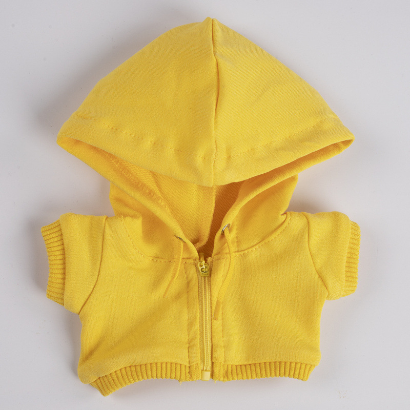 现货10/20CM15CM娃衣拉链连帽卫衣棉花娃娃玩偶衣服多种颜色批发|undefined