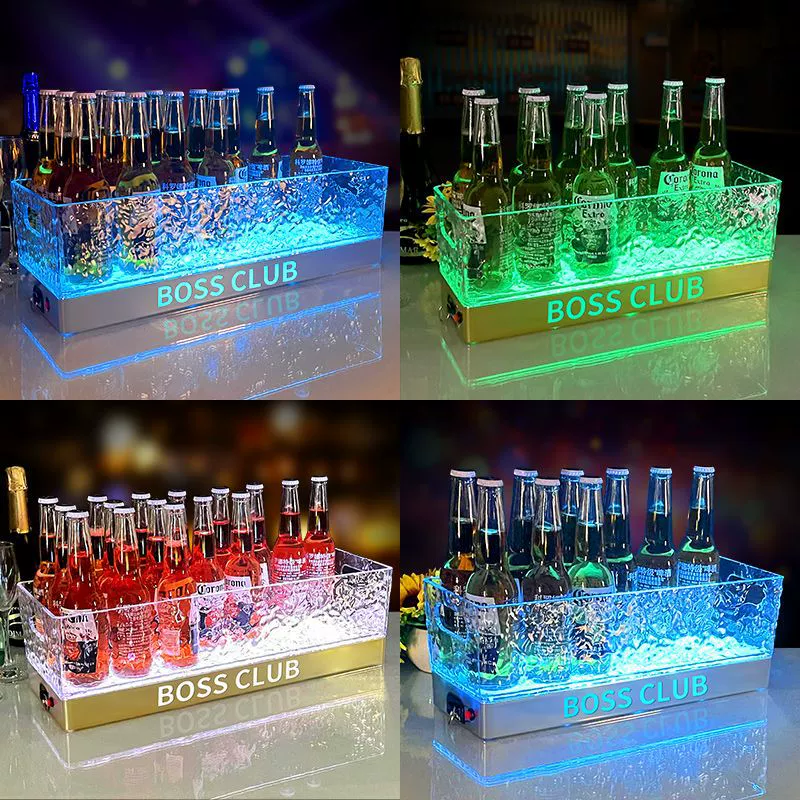 Ziyue светящаяся пивная бочка KTV6/12/24 рамка для содового вина светодиодная зарядная барная винная бочка креативное ведро для льда